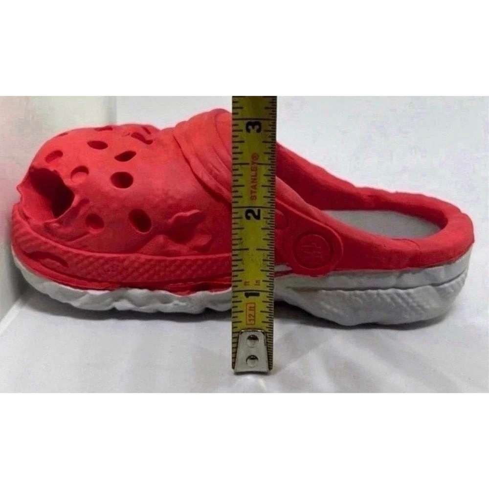 Dog Chew Toy Croc Style Red Rubber‎ Treat Dispensing Durable Medium Large